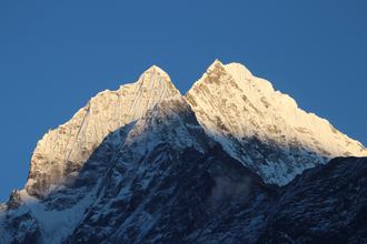 Evening view from our lodge