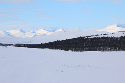 Looking back at more mountains