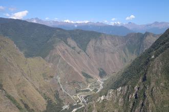 The valley below