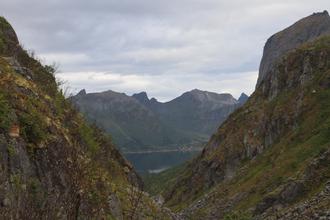 Nordfjorden through a gap