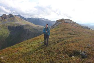 Jonathan enjoying the view at the top