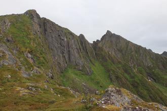 The summit ridge
