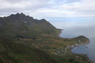 Looking down on Mefjordvær