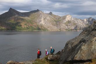 Looking across Mefjorden from Knuten
