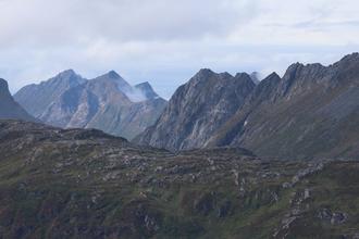 The mountains are appearing