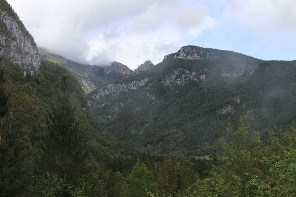 Above the valley