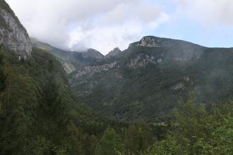 Above the valley