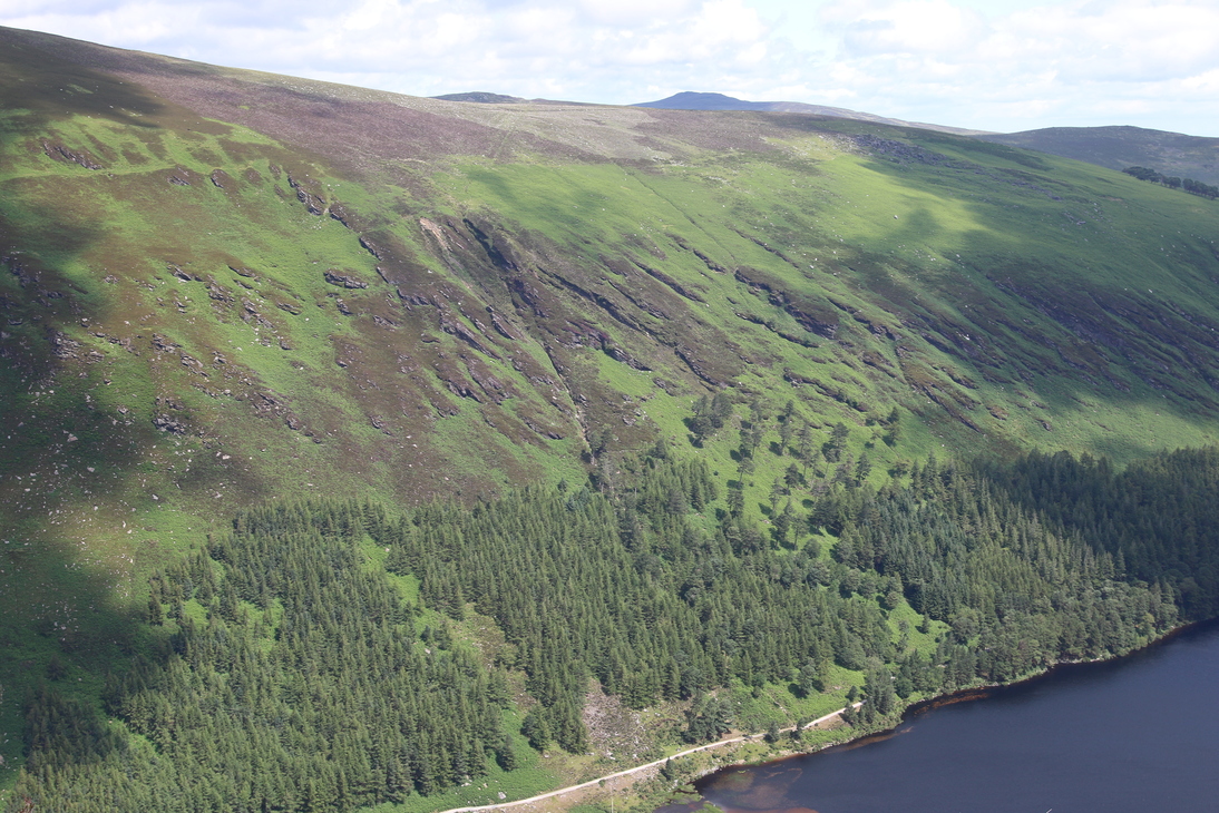 Looking down on Glendalough